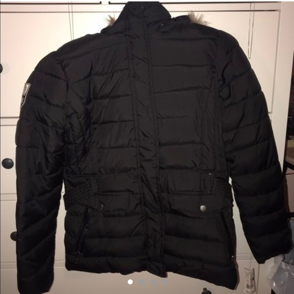 BLACK POLO U.S. ASSN COAT